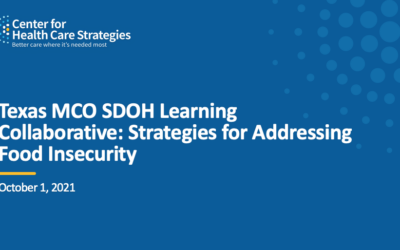 Strategies for Addressing Food Insecurity