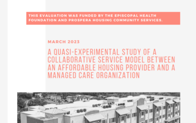 A quasi-experimental study of a collaborative service model between an affordable housing provider and a managed care organization