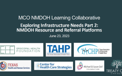 Texas MCO NMDOH Learning Collaborative: Exploring Infrastructure Needs Part 2: Resources and Referral Platforms